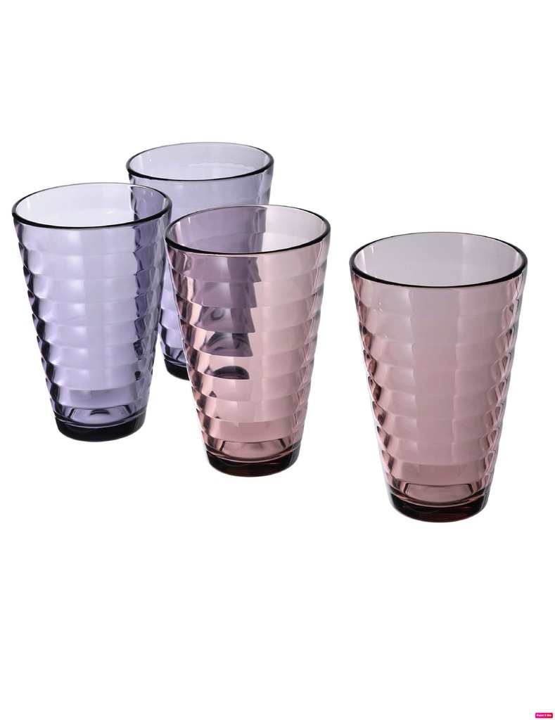 Glasmal 340гр 4тэй ягаан стакан