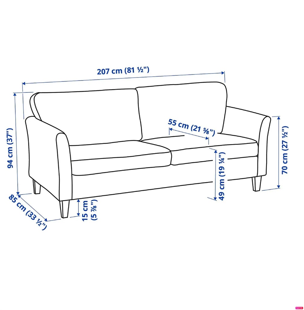 Ekholma 207*85см буйдан их бие