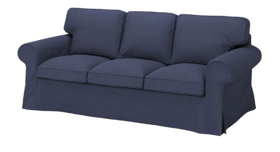 Ektorp 3тай бүрээс хөх Vittaryd blue