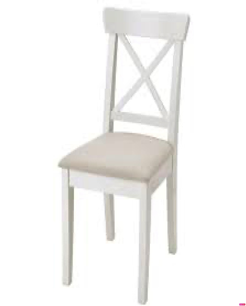 Ingolf зөөлөвчтэй цагаан модон сандал