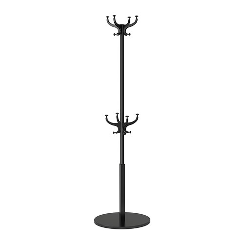 Hemnes 185см босоо өлгүүр хар