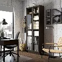 billy-oxberg-bookcase-with-glass-doors-dark-brown-oak-effect__1415013_pe975135_s5.webp