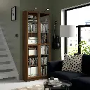 billy-oxberg-bookcase-with-glass-doors-brown-walnut-effect__1104584_pe867750_s5.webp