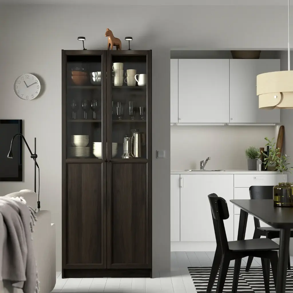 billy-oxberg-bookcase-with-panel-glass-doors-dark-brown-oak-effect__1104597_pe867761_s5 (1).webp