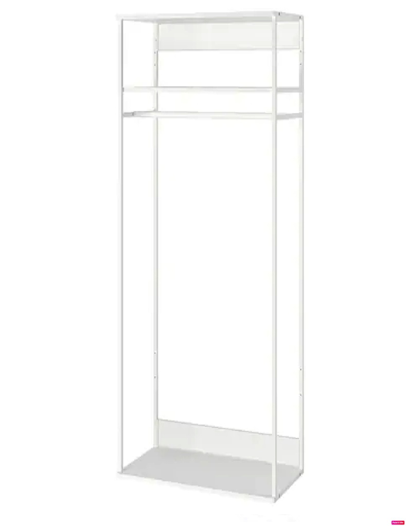 Platsa 80*40*180 өлгүүртэй цагаан төмөр тавиур