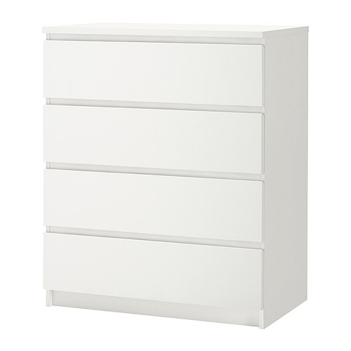 Malm 80*100 4тэй комод цагаан