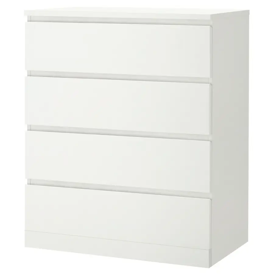 Malm 80*100 4тэй комод цагаан