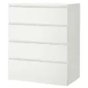 Malm 80*100 4тэй комод цагаан