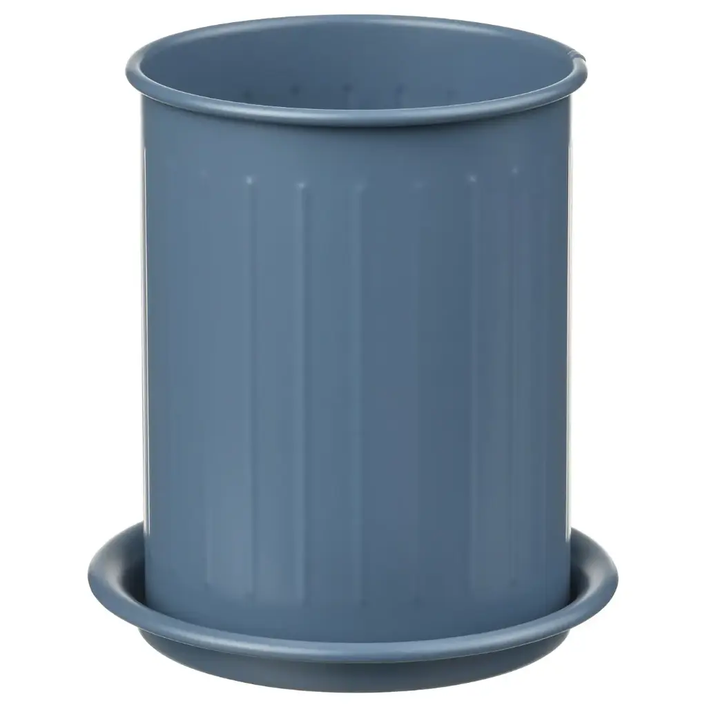 Valvardad 13см цагаан халбага сэрээний сав цэнхэр