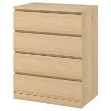 Malm 80*100 4тэй комод шаргал