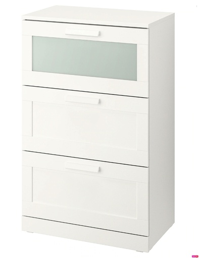 [103.554.15] Brimnes 78*95см 3тай цагаан комут