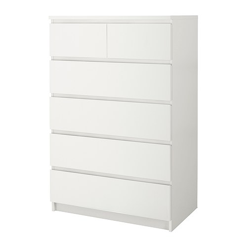 [403.546.45] Malm 80*123 5тай комод цагаан